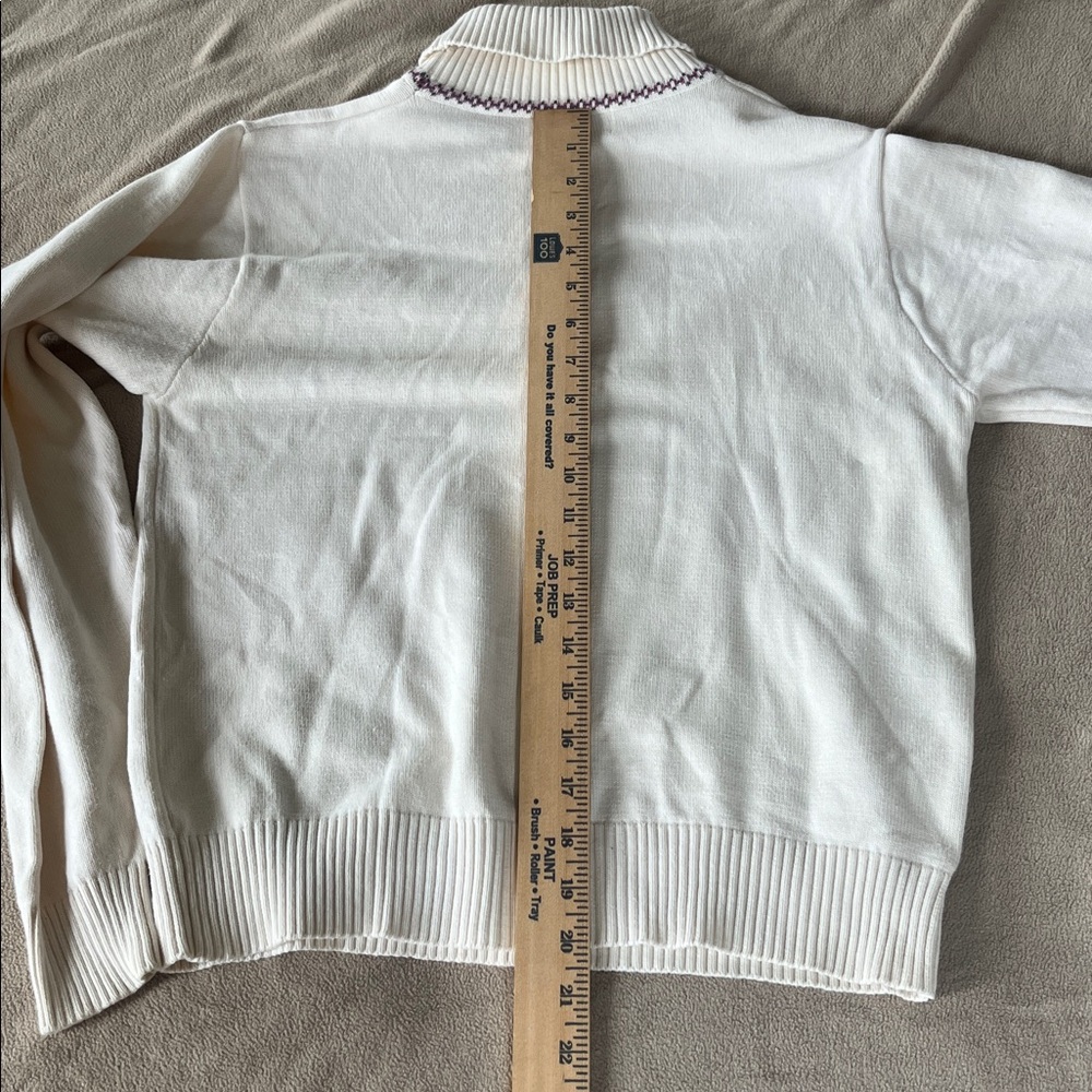 L.L. Bean cream turtleneck 100% cotton vintage - Picture 7 of 7